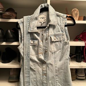 Zara XS denim dress